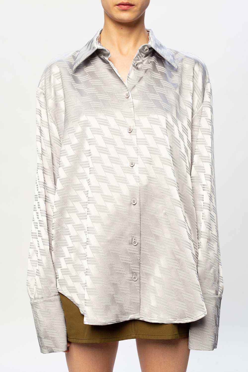 Shirt with logo The Attico sweater w stitching bottega veneta